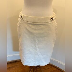 Banana Republic Cream Pencil Skirt